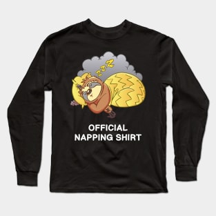 Sloth Cloud Bed Pyjamas Nightdress Official Napping Long Sleeve T-Shirt